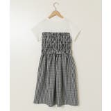 [100-130]ドッキングデザインワンピース | a.v.v【KIDS】 | 詳細画像26 