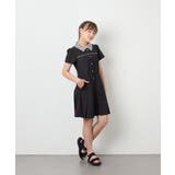 [130-160]【洗える】タックプリーツ襟付きワンピース | a.v.v【KIDS】 | 詳細画像22 