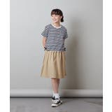 [100-130]サイドリボンロゴ刺繍ドッキングワンピース | a.v.v【KIDS】 | 詳細画像2 