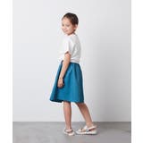 [100-130]サイドリボンロゴ刺繍ドッキングワンピース | a.v.v【KIDS】 | 詳細画像8 