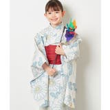 アイボリー | [120-140]簡単に着られる浴衣・兵児帯2点セット | a.v.v【KIDS】