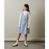 [110-130]フロントボタンジャンパースカート | a.v.v【KIDS】 | 詳細画像7 