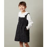 ブラック | [110-130]フロントボタンジャンパースカート | a.v.v【KIDS】