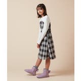 [100-160]フロントボタンドッキングワンピース | a.v.v【KIDS】 | 詳細画像16 