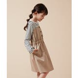 [100-160]フロントボタンドッキングワンピース | a.v.v【KIDS】 | 詳細画像3 