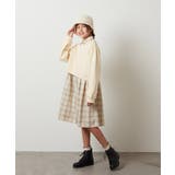 [100-130]【2点セット】チェックシャツワンピ＆ショートプルオーバー | a.v.v【KIDS】 | 詳細画像13 