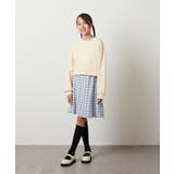 [100-130]【2点セット】チェックシャツワンピ＆ショートプルオーバー | a.v.v【KIDS】 | 詳細画像17 