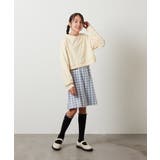 [100-130]【2点セット】チェックシャツワンピ＆ショートプルオーバー | a.v.v【KIDS】 | 詳細画像18 