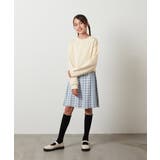 [100-130]【2点セット】チェックシャツワンピ＆ショートプルオーバー | a.v.v【KIDS】 | 詳細画像19 