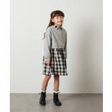 [100-130]【2点セット】チェックシャツワンピ＆ショートプルオーバー | a.v.v【KIDS】 | 詳細画像26 