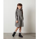 [100-130]【2点セット】チェックシャツワンピ＆ショートプルオーバー | a.v.v【KIDS】 | 詳細画像29 