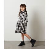 [100-130]【2点セット】チェックシャツワンピ＆ショートプルオーバー | a.v.v【KIDS】 | 詳細画像31 