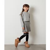 [100-130]【2点セット】チェックシャツワンピ＆ショートプルオーバー | a.v.v【KIDS】 | 詳細画像33 