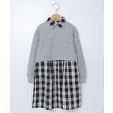 [100-130]【2点セット】チェックシャツワンピ＆ショートプルオーバー | a.v.v【KIDS】 | 詳細画像41 