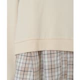 [100-130]【2点セット】チェックシャツワンピ＆ショートプルオーバー | a.v.v【KIDS】 | 詳細画像7 