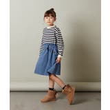 [100-130]ボーダードッキングワンピース | a.v.v【KIDS】 | 詳細画像9 