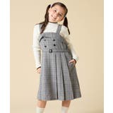 [130-160]プリーツベアジャンスカ | a.v.v【KIDS】 | 詳細画像1 