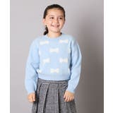 リボンジャガードニット | a.v.v【KIDS】 | 詳細画像1