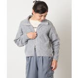 [130-160]【ダブルジップ/クロップド丈】ジップアップケーブルニット | a.v.v【KIDS】 | 詳細画像10 