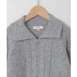 [130-160]【ダブルジップ/クロップド丈】ジップアップケーブルニット | a.v.v【KIDS】 | 詳細画像36 