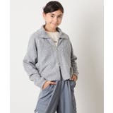 [130-160]【ダブルジップ/クロップド丈】ジップアップケーブルニット | a.v.v【KIDS】 | 詳細画像8 