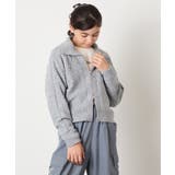 [130-160]【ダブルジップ/クロップド丈】ジップアップケーブルニット | a.v.v【KIDS】 | 詳細画像9 