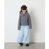 [120-160]【おうちで洗える】とろふわニットパーカー | a.v.v【KIDS】 | 詳細画像20 