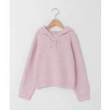 ピンク | [120-160]【おうちで洗える】とろふわニットパーカー | a.v.v【KIDS】