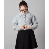 [100-130]襟付きニットカーディガン | a.v.v【KIDS】 | 詳細画像1 