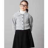 [100-130]襟付きニットカーディガン | a.v.v【KIDS】 | 詳細画像5 