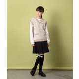 [120-130]【2点セット】ツイード風ニットベストセット | a.v.v【KIDS】 | 詳細画像2 