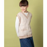 [120-130]【2点セット】ツイード風ニットベストセット | a.v.v【KIDS】 | 詳細画像6 