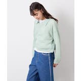 [120 160][ママとお揃いコーデが叶う]襟付きメッシュニットレイヤードトッ… | a.v.v【KIDS】 | 詳細画像20 