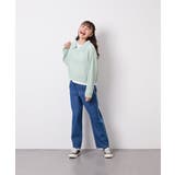 [120 160][ママとお揃いコーデが叶う]襟付きメッシュニットレイヤードトッ… | a.v.v【KIDS】 | 詳細画像21 