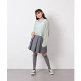 [120 160][ママとお揃いコーデが叶う]襟付きメッシュニットレイヤードトッ… | a.v.v【KIDS】 | 詳細画像30 