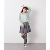 [120 160][ママとお揃いコーデが叶う]襟付きメッシュニットレイヤードトッ… | a.v.v【KIDS】 | 詳細画像32 