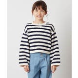 [100-130]ラメボーダーショートニット | a.v.v【KIDS】 | 詳細画像13 