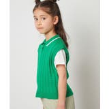 [120-130]【2点セット】アイレット柄襟付きニットベストセット | a.v.v【KIDS】 | 詳細画像11 