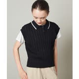 [160]【2点セット】アイレット柄襟付きニットベストセット | a.v.v【KIDS】 | 詳細画像11 