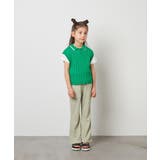 [160]【2点セット】アイレット柄襟付きニットベストセット | a.v.v【KIDS】 | 詳細画像4 