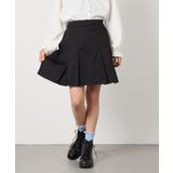 ブラック | [120-130]インパン付きタックプリーツスカート | a.v.v【KIDS】