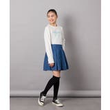 [120-130]ビジュー付きデニムタックスカート | a.v.v【KIDS】 | 詳細画像32 