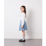 [120-160]ビジューデニムプリーツスカート | a.v.v【KIDS】 | 詳細画像10 