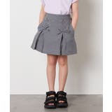 [120-160]［インパン付］フロントレースアップスカート | a.v.v【KIDS】 | 詳細画像1 