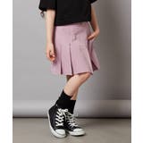 ラベンダー | [140-150]【インパン付】タックプリーツスカート | a.v.v【KIDS】