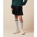ブラック | [160]【インパン付き】タックプリーツスカート | a.v.v【KIDS】