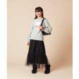 [160]ラメチュールティアードロングスカート | a.v.v【KIDS】 | 詳細画像18 