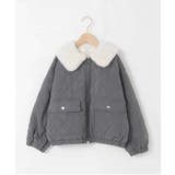 [130-160]【お家で洗える】衿付きキルトボアジャケット | a.v.v【KIDS】 | 詳細画像24 