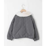 [130-160]【お家で洗える】衿付きキルトボアジャケット | a.v.v【KIDS】 | 詳細画像25 