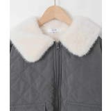 [130-160]【お家で洗える】衿付きキルトボアジャケット | a.v.v【KIDS】 | 詳細画像26 